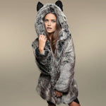 Cat hood Fur coat